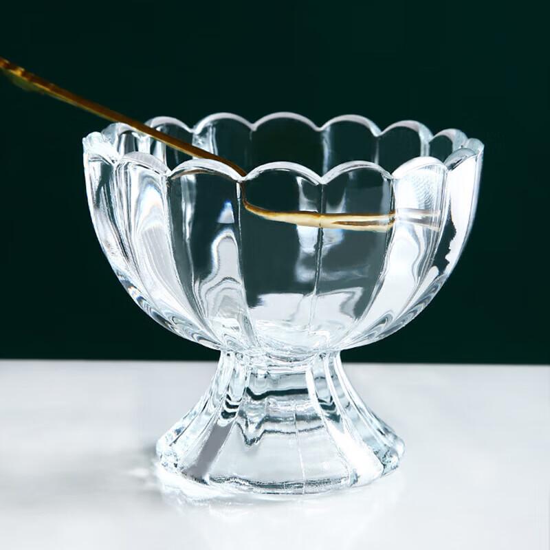 NHZHIW 160ml Düzensiz Cam Salata ve Yoğurt Kasesi