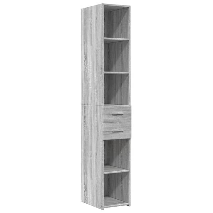 VidaXL Highboard Sonoma Grey 30x42.5x185 Cm Engineered Wood 846241