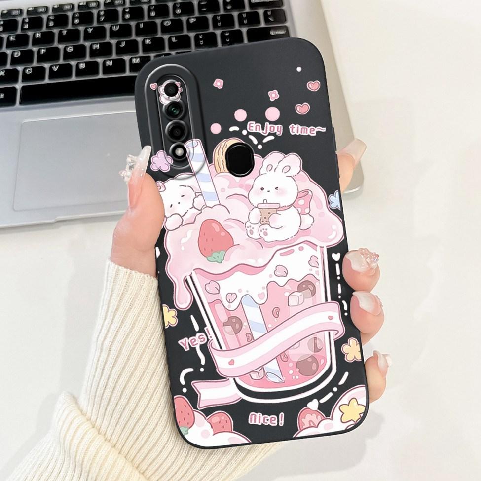 Casing For Oppo A31 2020 CPH2015 Case A8 PDBM00 Cute Cat Fashion Luxury Silicone Shockproof Phone Case For Oppo A8 Back Cover