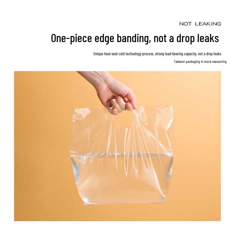 Einweg-Doppelbecher-Takeaway-Tasche mit hoher Transparenz