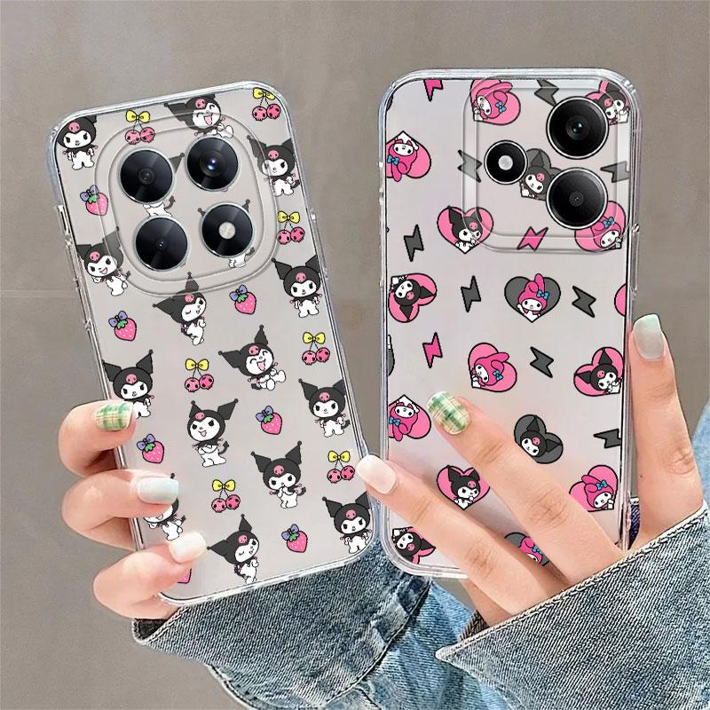 Sanrio Kuromi Hülle für Xiaomi Redmi Note 14 Pro Plus 12S Note 13 11S 11 10S A4 13C 12 9 10 14C Weiche Handyhülle