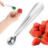 Tomato Corer Tool Strawberry Stainless Steel Corer Remover Tool Portable Tomato Top Stem Remover Tomato Stalks Remover Ergonomic