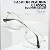 Ultra-light Thin Temple Reading Glasses Men Blue Light Blocking Presbyopia Eyewear Comfortable Business Hyperopia Spectacles