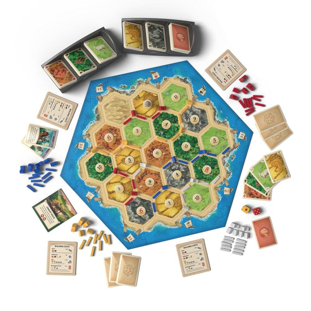 CATAN 6th Edition Board Game Classic Strategy Game for Family Kids Adults Trading Building Settling 3-4 Players 60-90 Minutes