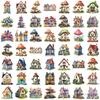 50Pcs/Set Retro Forest Cabin Series 01. Fairy Tale House PET Stickers Waterproof DIY Fashion Doodle Decals Stickers