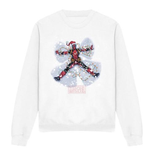 Deadpool Unisex Adult Deadpool Snow Angels Christmas Sweatshirt