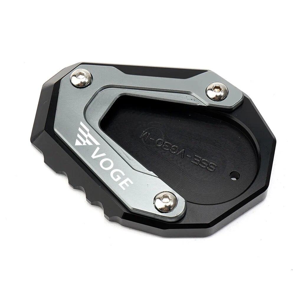 Motorcycle Accessories Side Stand Kickstand Enlarge Pad For Loncin Voge 300DS 300 AC RR R 300 DS Valve Caps 300RR 300R 300AC