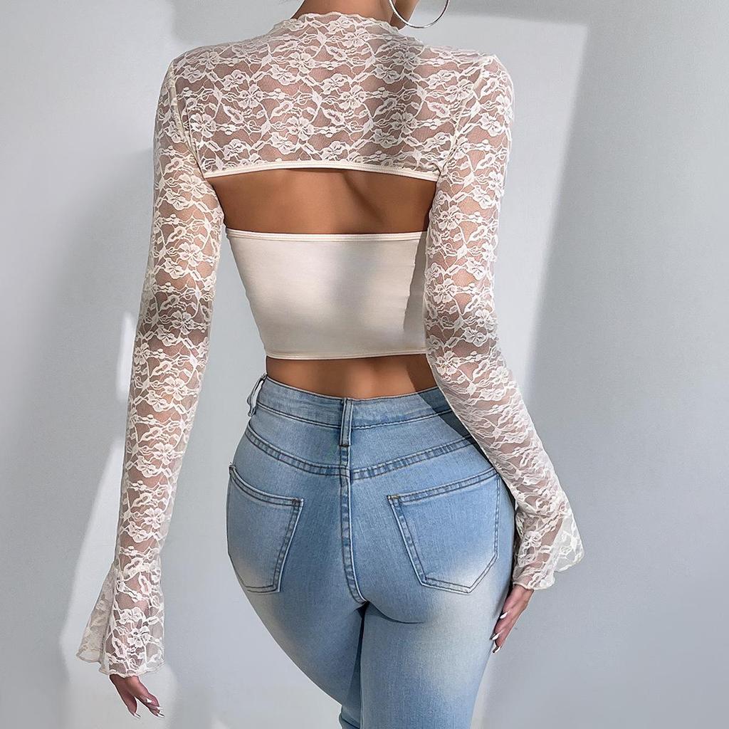 Nuovi Set di Lingerie Sexy alla Moda Pizzo Orecchio Top Set da 2 Pezzi Corsetto