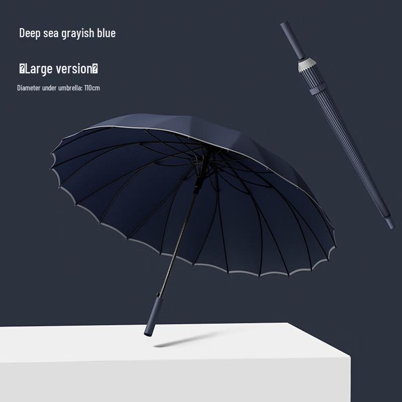Hanyou Heavy-Duty 24-Rib Windproof Stick Umbrella