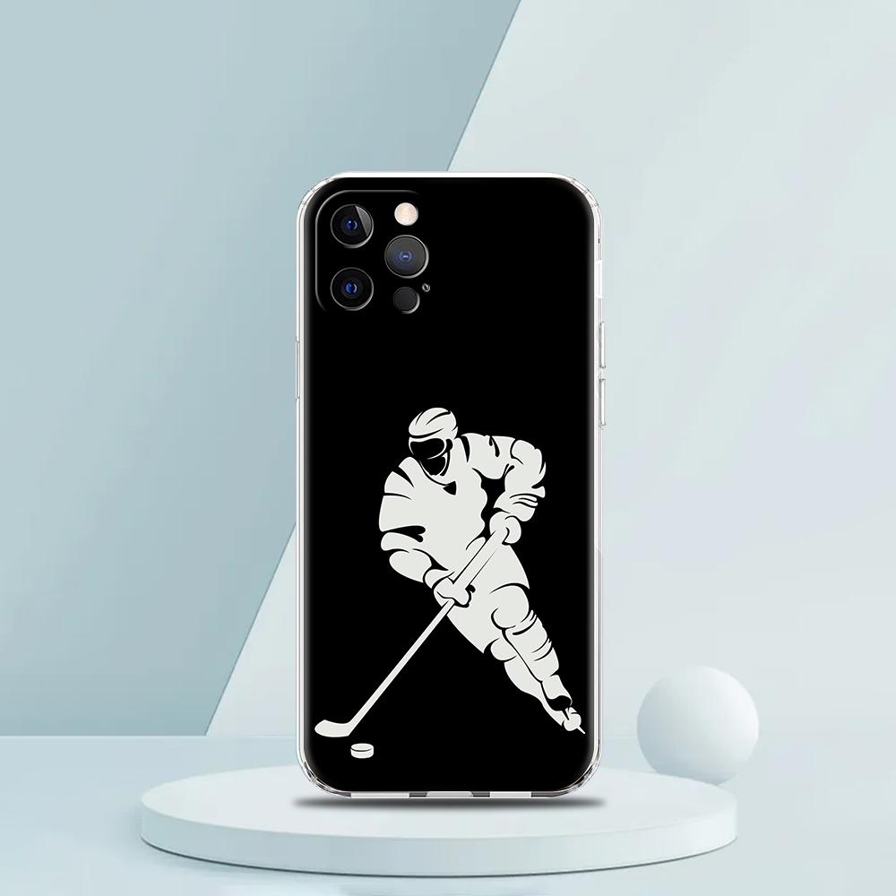 Eishockeyfeld Luxus Handyhülle Für iPhone 16 15 14 13 12 11 Pro Max XS X XR SE 7 8 Plus Weiches Silikon Klare Hülle