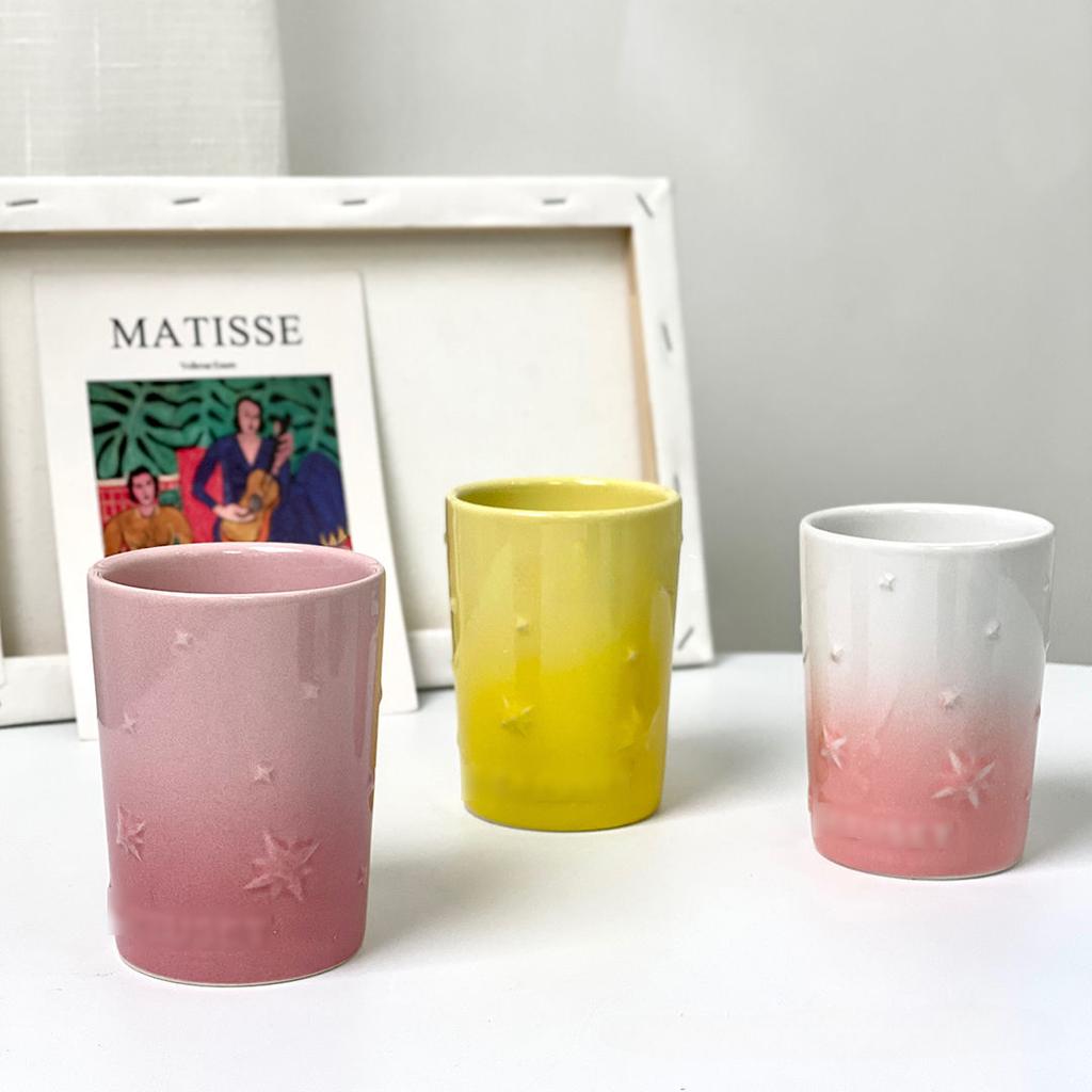 Star Mug, High-temperature Resistant, Portable Cup, Household Ceramic, High Aesthetic Value,Small Fresh Drinkware Coffee Cups