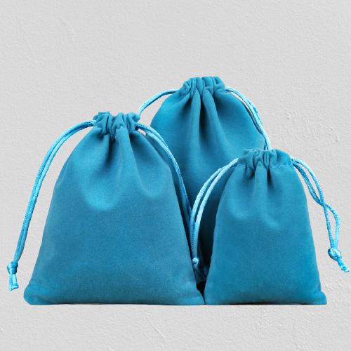 50 Pcs/Lot Soft Fabric Velvet Drawstring Gift Bags for Wedding Party Various Size Jewelry Package Elegant Pouches