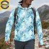 Giacca da Uomo Casual con Cappuccio e Maniche Raglan, Stampa Mimetica, Leggera, Copricapo da Esterno (Occhiali non inclusi)