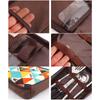 Portable Cooking Utensils Organizer Storage Bag Pouch for Outdoor Travel BBQ Camping Cookware