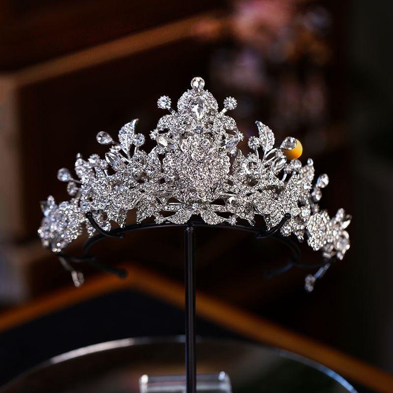 

Новый корейский стиль Роскошный головной убор-корона Принцесса Двойная корона Свадебное платье невесты Сладкая корона Ободок
