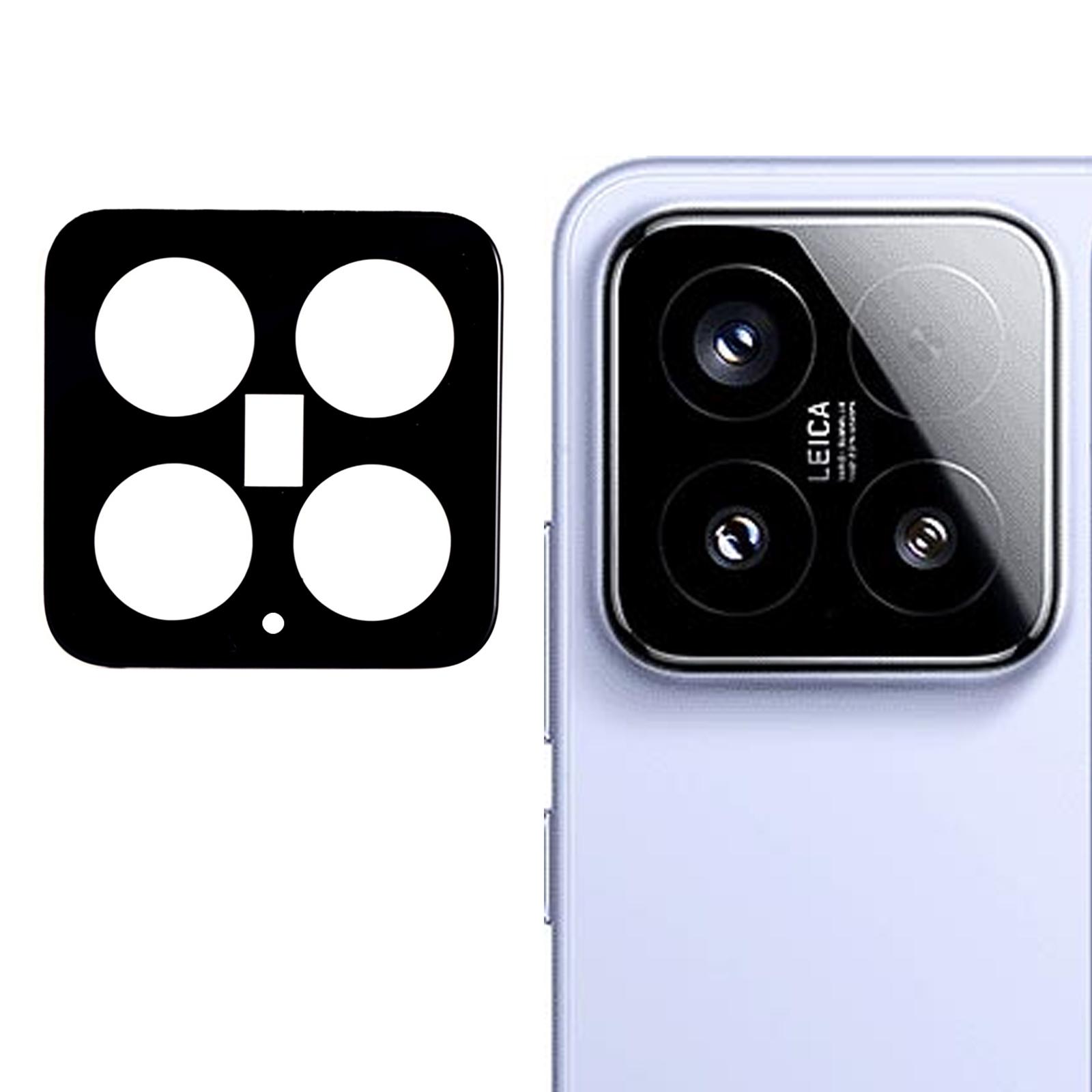 

For Xiaomi 15 Tempered Glass Lens Protector Silk Printing Camera Lens Film Type A