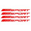4PCS Racing SPORT Letter Car Stickers - Waterproof UV Resistant PET Vinyl Decal for Auto Wheel Rims Hub Tire Styling Decoration