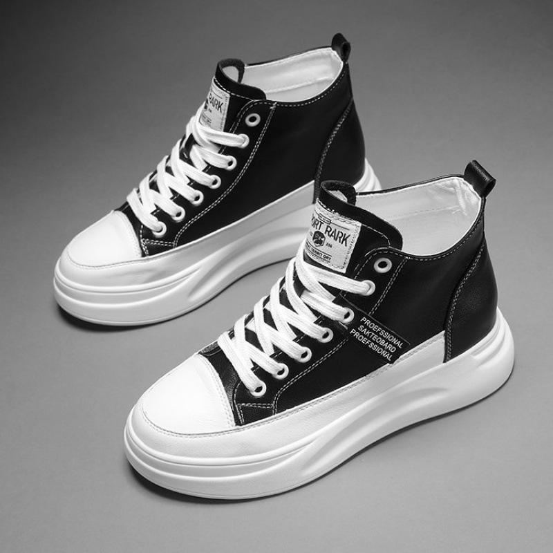 

2026 New Luxury Women s Thick Bottom High Top Casual Sneakers Soft Bottom Versatile Sports Running Shoes Zapatos para mujeres 40 чорний