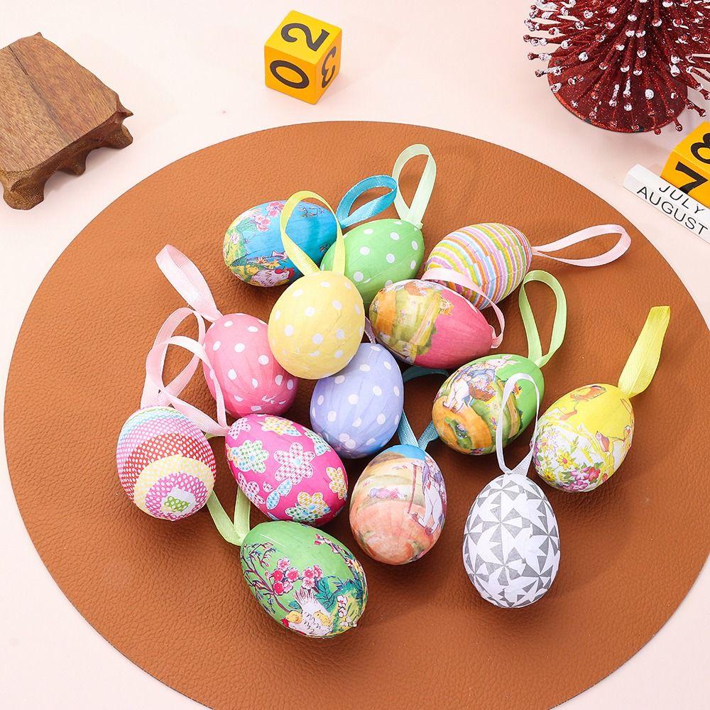 Buy 12PCS Wedding Party Decoration Holiday Supplies Hanging Ornament Easter  Eggs Happy Easter Foam Eggs at affordable prices — free shipping, real  reviews with photos — Joom, image size:1000x1000