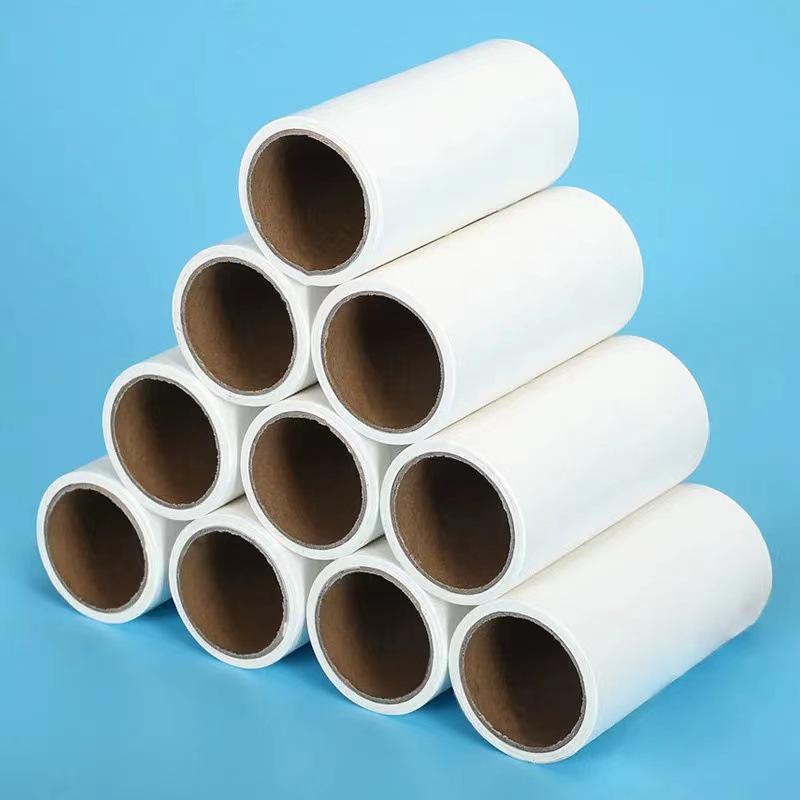 Fusselrolle mit langem Griff: Haar- und Staubentfernungs-Klebepinsel mit abreißbaren Rollen für Boden und Bett.