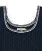 YALE Cable Knit Sleeveless_Navy