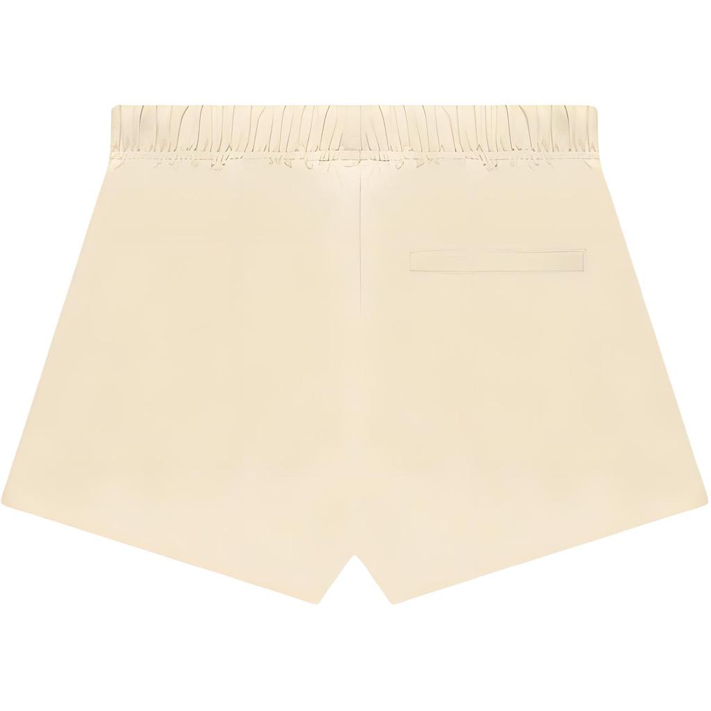 Fear of God Essentials Fall/Winter 2022 Nylon Running Shorts With Letter Logo Print Unisex Bottoms Eggshell FOG-FW22-0792