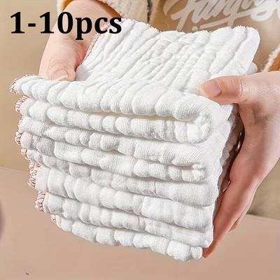 Paño de limpieza, paño de algodón fino de alta calidad de 8 capas para platos, utilizado para fregar intensamente, cuidado suave de la superficie, lavable y reutilizable