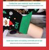 Women's Winter Touchscreen Knitted Cartoon Christmas Gloves – Warm and Thick Five-Finger Design