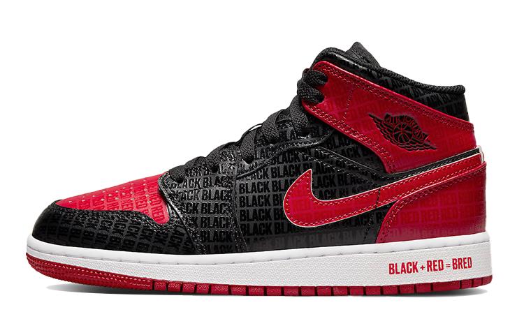 

Jordan 1 Mid Bred Text GS DM9650-001 36.5