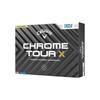 Golfový míček Callaway CHROME TOUR X 24 TRIPLE TRACK 1 tucet (12 kusů) 4dílná konstrukce trojitá kolejnice bílá