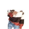 New Women's Casual Striped Long Sleeve Round Neck Autumn Winter Pullover Knitted Sweater Top