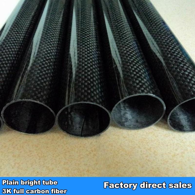 Wrapped Carbon Fiber Tube 3K Plain bright surface OD7mm9mm11mm13mm15mm17mm19mm21mm23mm24mm27mm29mm30mm32mm50 Length 500mm