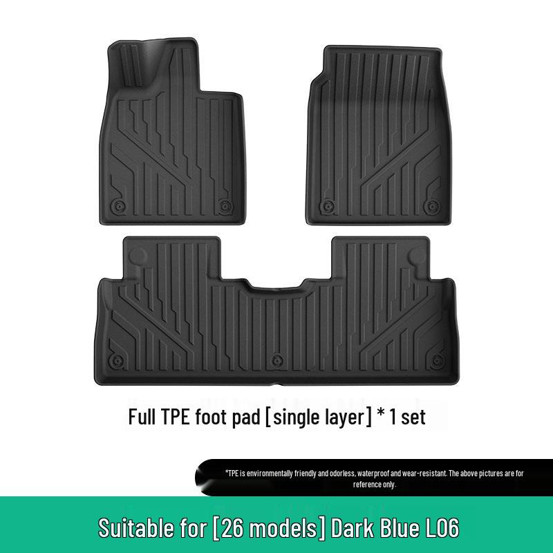 Deep Blue L06 Custom Fit TPE Car Floor Mats & Trunk Liner for 26 Models