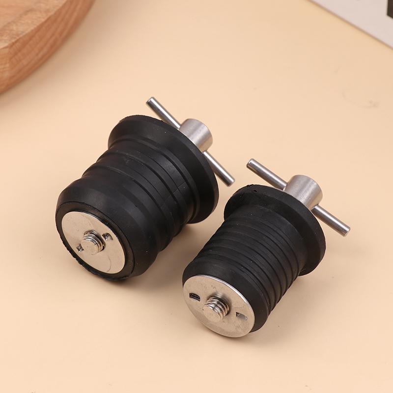 25Mm/32Mm T-Handle Drain Plug Twist-Turn Marine Boats Drain Plugs Rubber Plugs With Stainless Steel Handle Boats Accessories