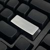 Original Height Zinc Alloy Keycap Silver Glossy 2.25U Keycap for Mechanical Keyboards Gamers and Programmers