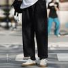 Casual Solid Color Loose Straight Fashion Comfortable Pants Capable Simplicity Handsome Elastic Waist Lacing Men's Clothing 2026