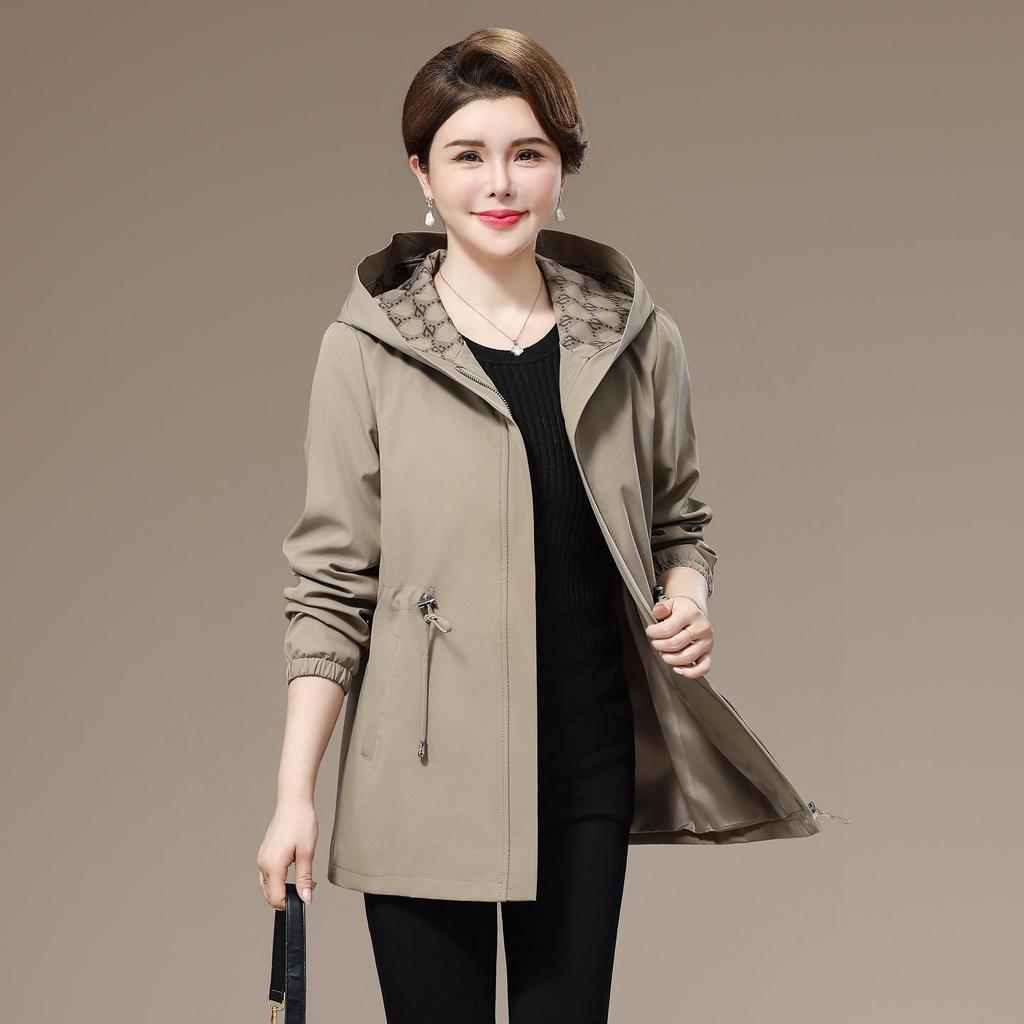 Frühlings- & Herbstmode Trenchcoat für Frauen mittleren Alters - Stilvoll, lockere Passform 2025 Edition