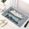 American Style Quick-Dry Ocean Diatom Mud Bath Mat, Absorbent and Dustproof for Bathroom & Entryway Use
