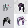 Postapocalyptic Rabbit Ear Distressed Baseball Cap With Sunblock For Street Fashion Enthusiasts