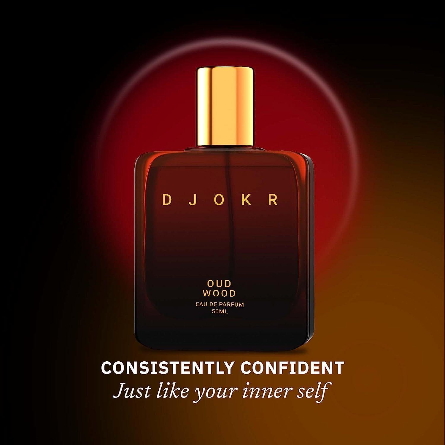 

DJOKR Oud Wood Perfume For Men 50 ml | Eau De Parfum | Premium Luxury Long Lasting Fragrance Spray