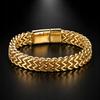 THICK Men' Gold Bracelet Full Armor Italian Royal Gift