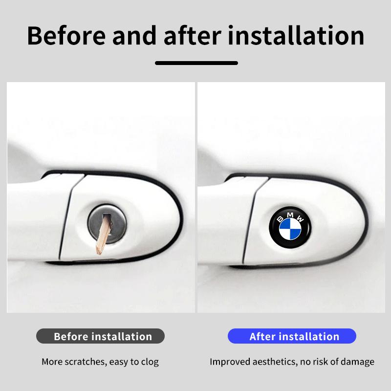 2025 Heiße Auto-Türschloss-Schlüsselloch-Schutzaufkleber Türschloss-Lochabdeckungsaufkleber für BMW E46 E90 E60 F30 F10 E39 E36 F20 E87 E90