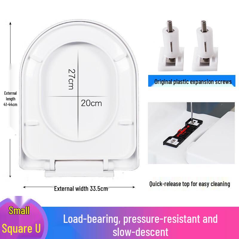 

TLXT Universal Thickened Soft-Close Toilet Seat