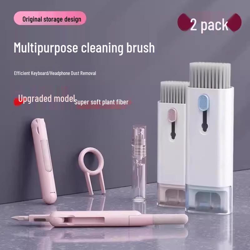 Set di Spazzole Multifunzione Sette-in-Uno per la Pulizia della Tastiera