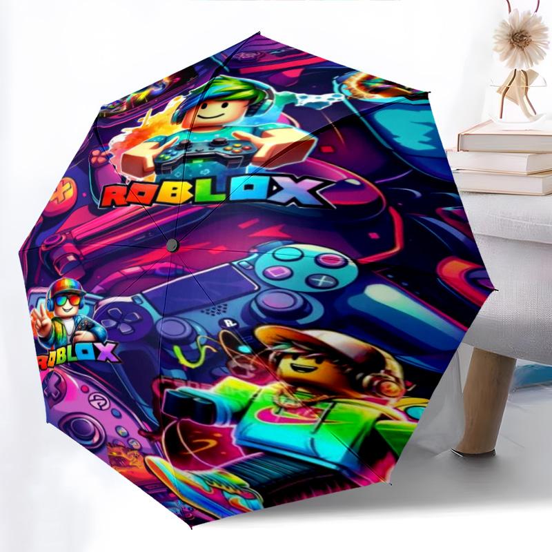 Roblox Quest Automatic Umbrella - Suitable Travel Outdoor Portable Umbrella Birthday Gift Daily Essentials