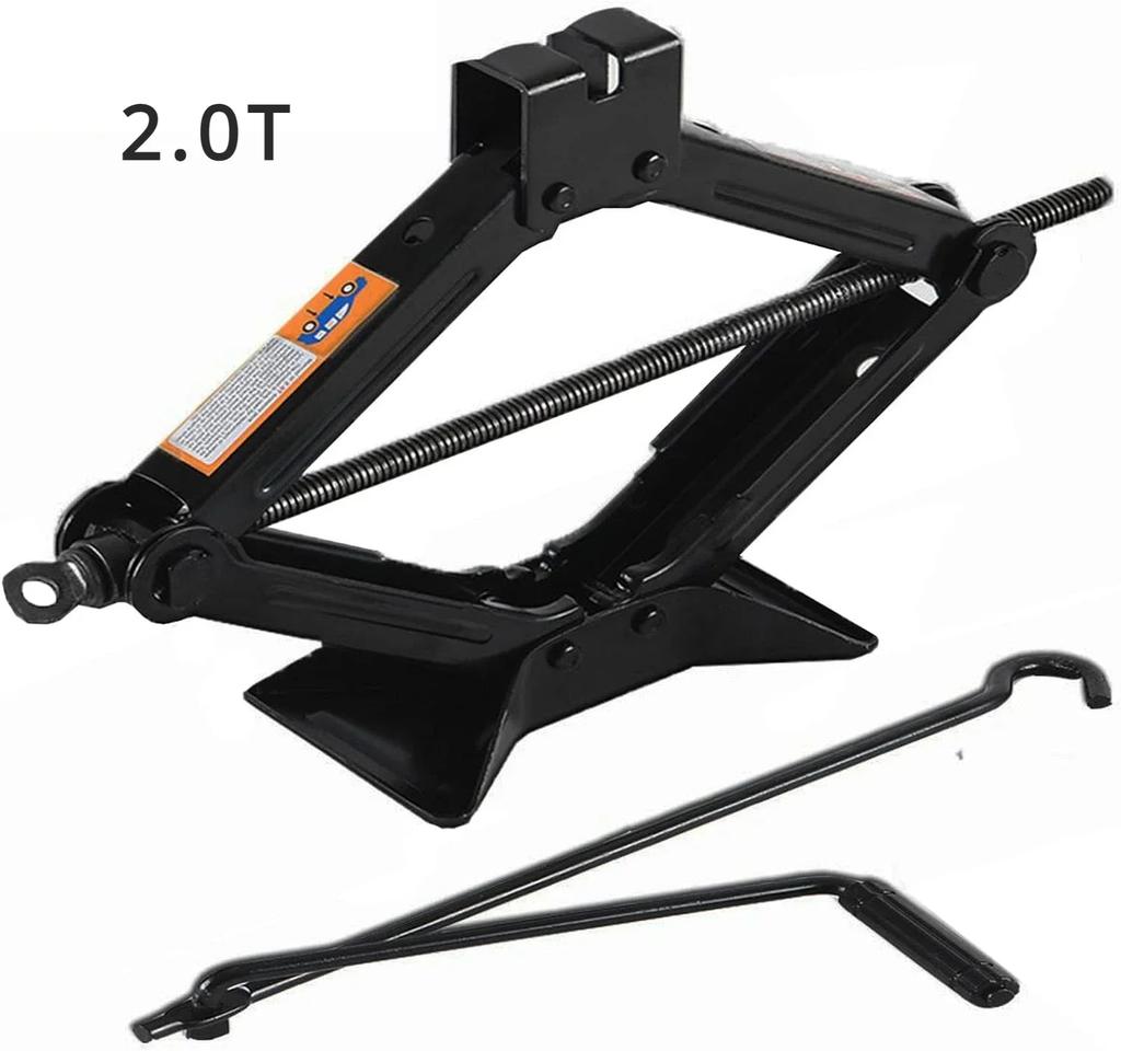 Multi Capacity Car Jack 08T 1T 2T Portable Scissor Jack Hand Cranked Labor Saving For Vehicle Lifting Tire Repair Car SUV Van