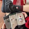 Cartoon Christmas Wool Socks For Kids Winter Thickening Warm Socks Piled Up With Cute Socks