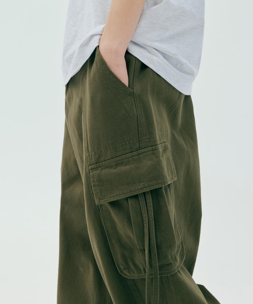 CGP Extra Wide Fit Cargo Cotton Pants_Khaki