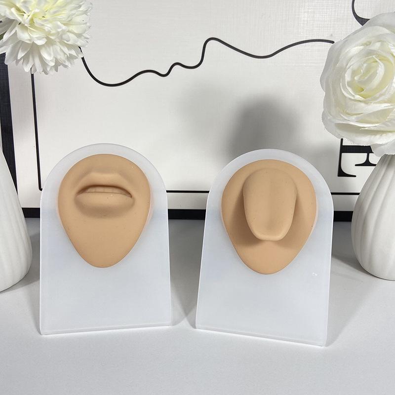 Silicone Ear Model for Piercing Jewelry Display