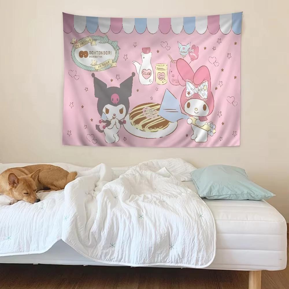 Cute My Melody Tapestry Bohemian Mandala Living Room Home Wall Decor